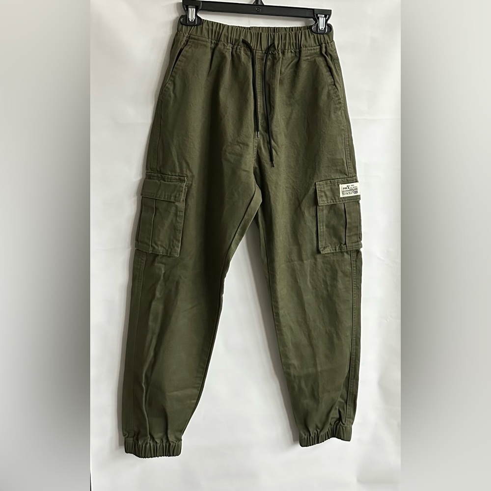 HKS Women’s Green Cargo Jogger Pants Size Small